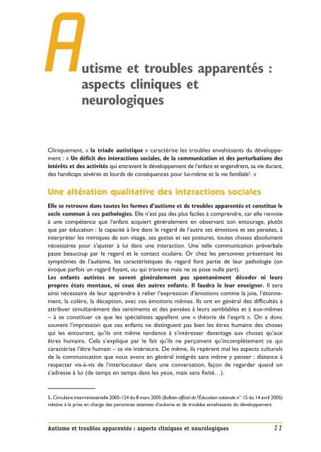 Scolariser les élèves autistes ou présentant des troubles - CRDRAL