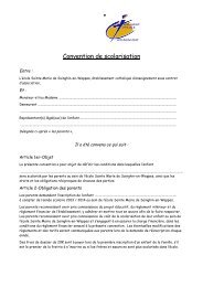 Modele Convention de scolarisation 2013 2014 - Ecole Sainte Marie ...