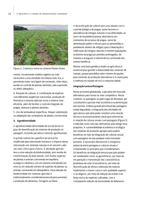 A Agricultura eo Desafio do Desenvolvimento Sustentável - Embrapa