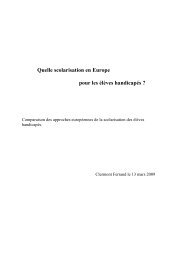 Quelle scolarisation en Europe pour les élèves handicapés