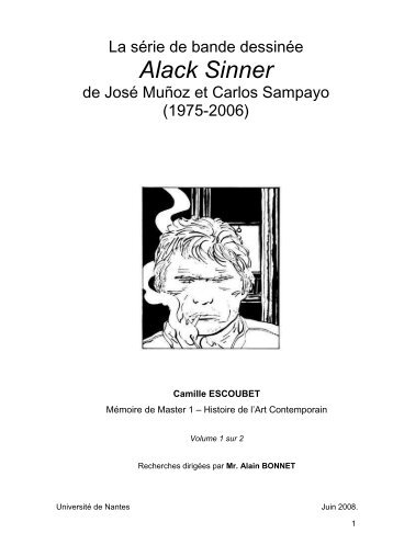 La s rie de bande dessin e Alack Sinner de Mu ... - Neuvième art 2.0