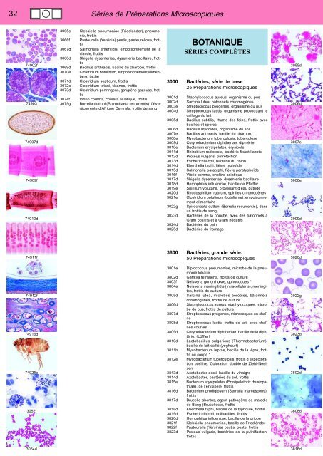 CATALOGUE BIOLOGIE no. 32F Taille du fichier: 9,0Mo - Lieder.de