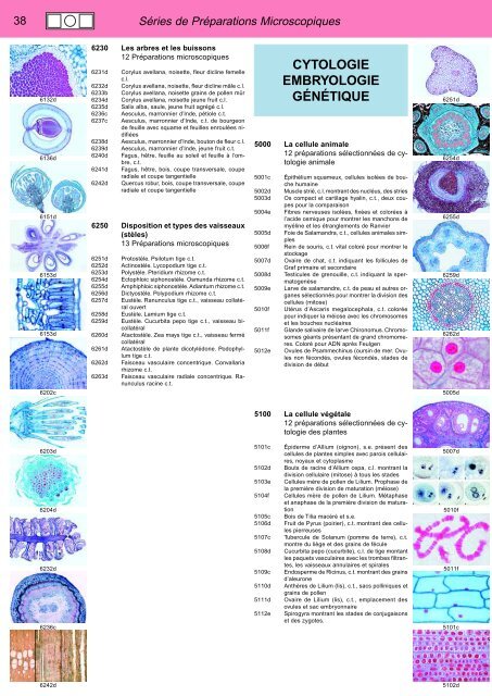 CATALOGUE BIOLOGIE no. 32F Taille du fichier: 9,0Mo - Lieder.de