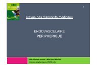 Revue des dispositifs médicaux en endovasculaire ... - Euro-Pharmat