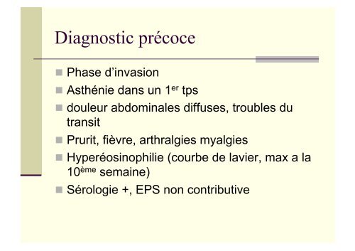 Diagnostic des parasitoses hépatiques - Hepato Web