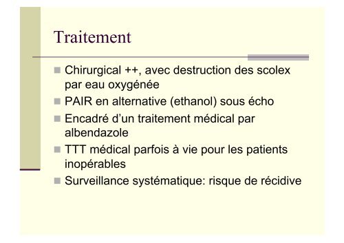 Diagnostic des parasitoses hépatiques - Hepato Web