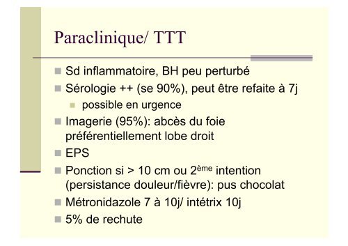 Diagnostic des parasitoses hépatiques - Hepato Web