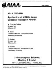 Application of MDO to Large Subsonic Transport Aircraft