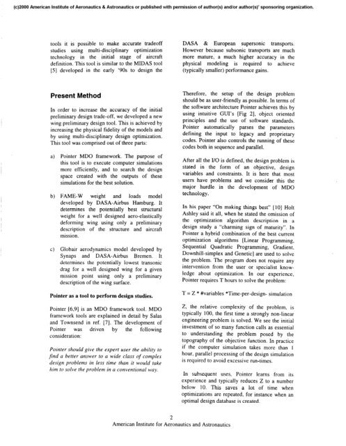 Application of MDO to Large Subsonic Transport Aircraft