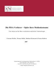 Die PISA-Verlierer – Opfer ihres Medienkonsums - Kriminologisches ...