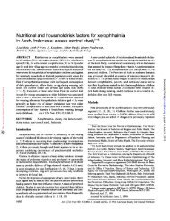 Nutritional and household risk factors for xerophthalmia in Aceh ...