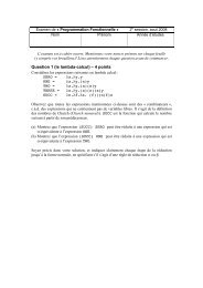 Question 1 (le lambda-calcul) – 4 points