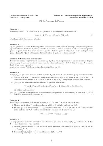 TD6 - Université Pierre et Marie CURIE