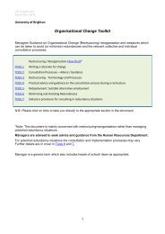 Restructuring/ Reorganisation Flowchart - Staffcentral - University of ...