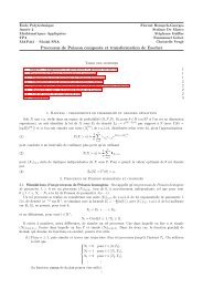 Processus de Poisson composés et transformation de Esscher - CMAP