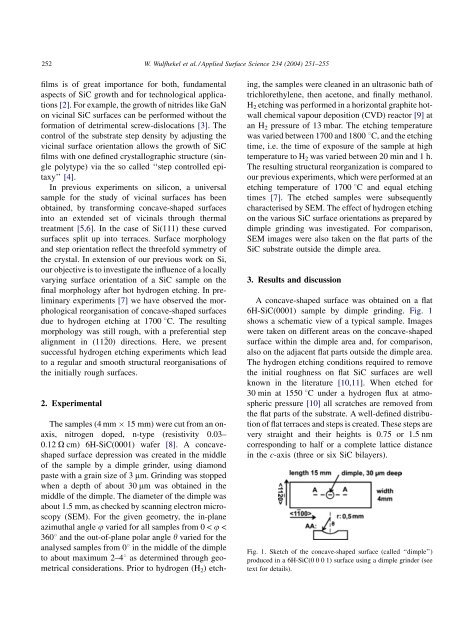 Structural reorganisation of vicinal surfaces on 6H-SiC(0001 ...