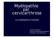Myélopathie par cervicarthrose