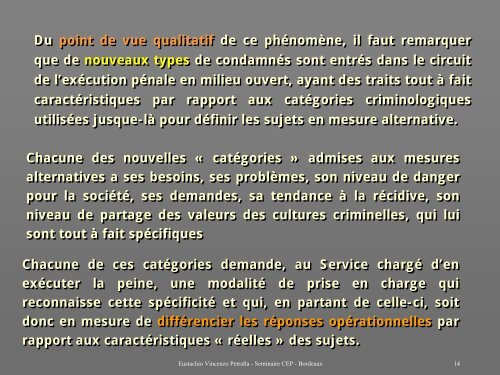 L'Exécution des peines en milieu ouvert - CEP, the European ...