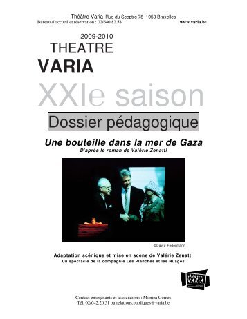 Une bouteille dans la mer de Gaza - Théâtre Varia