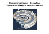 Biogeochemical cycles – Geological, Chemical and Biological ...