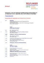 Programentwurf 2012 - Akademie der Kreiskliniken Reutlingen