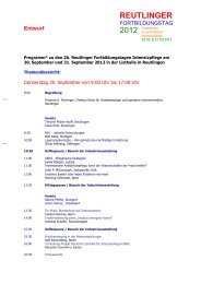 Programentwurf 2012 - Akademie der Kreiskliniken Reutlingen