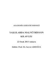 Kitabı indirmek için lütfen tıklayın... - Akademik Geriatri Derneği