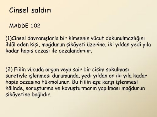 Cinsel Suç Mağdurlarıyla İlgili Erişkinlerde Bilirkişilik ve ...