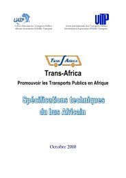 Le secteur des transports publics formels en Afrique ... - UITP
