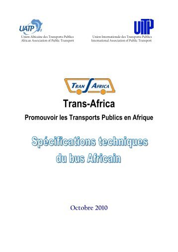 Le secteur des transports publics formels en Afrique ... - UITP