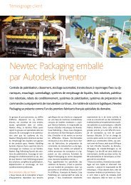 Newtec Packaging emballé par Autodesk Inventor