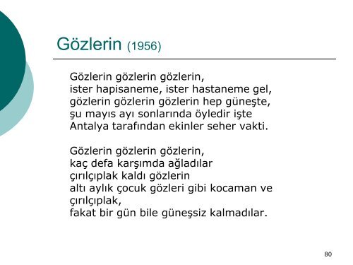 NAZIM HİKMET ve KADINLARI