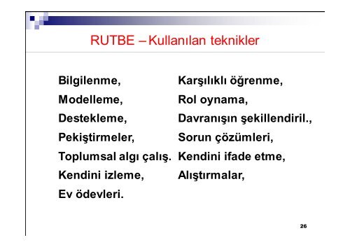 ruhsal toplumsal beceri eğitimi