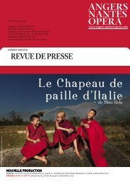 Le Chapeau de paille d'Italie - Angers Nantes Opéra