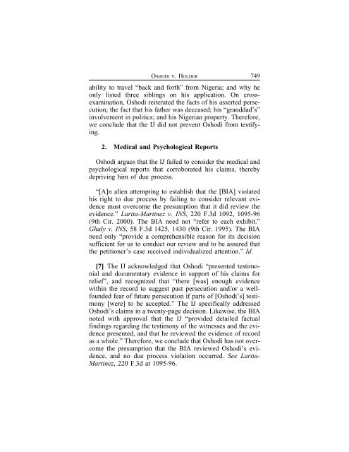 olakunle oshodi v. eric h. holder jr. - Ninth Circuit Court of Appeals