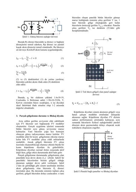 fotovoltaik enerji dönüşüm sistemlerinde parçalı gölgelenme durum ...