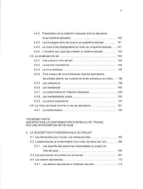 Les effets de la contamination d'un milieu de ... - Archipel - UQAM