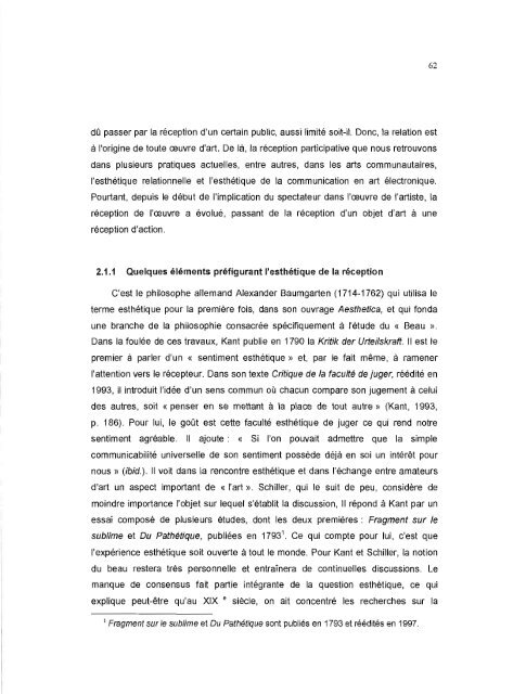 Les effets de la contamination d'un milieu de ... - Archipel - UQAM