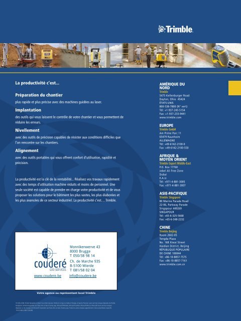 le chantier de construction connecté : les solutions trimble ... - Couderé