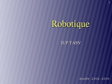 Robotique - eAVR