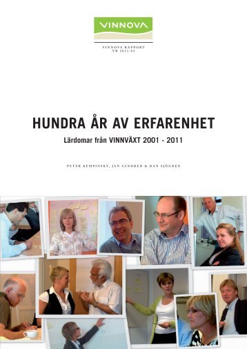 Hundra år av erfarenhet - Lärdomar från ... - Reglab Sverige