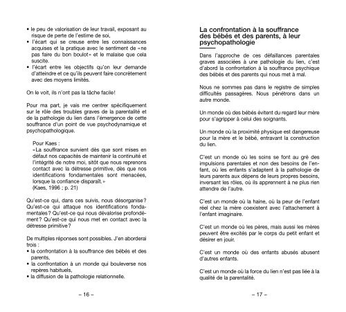 parents défaillants, professionnels en souffrance - Yapaka