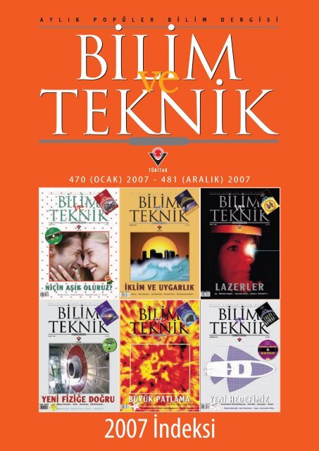 2007 İndeksi - Bilim ve Teknik - Tübitak