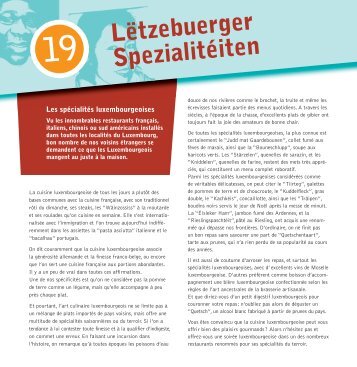 Les spécialités luxembourgeoises