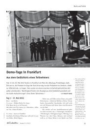 Demo-Tage in Frankfurt - akj-berlin