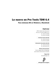 Lo nuevo en Pro Tools TDM 6.4 - Digidesign Support Archives