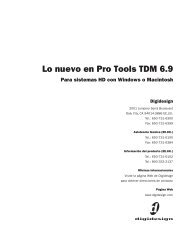 Lo nuevo en Pro Tools TDM 6.9 - Digidesign Support Archives