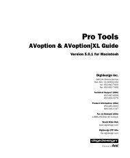 AVoption & AVoption|XL Guide - Digidesign Support Archives