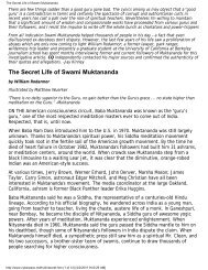 The Secret Life of Swami Muktananda - Al-Qiyamah