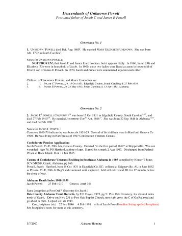 Research Notes - PDF File - Alabama Homing
